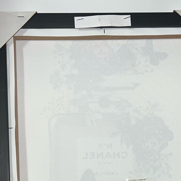 CHANEL No.5 Floral Roses Butterfly Fashion Perfume Bottle Canvas Wall Decor - Picture 7 of 12